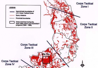 Aerial Spray Missions in South Vietnam 1965 - 1971 Source: U.S. Department of the Army