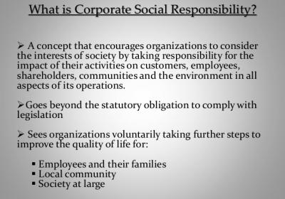 Corporate Social Responsibility